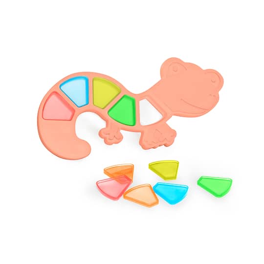 Miniland Feel to Learn Translucent Colorful Lizard Toy Set